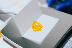 Cannabis Resin inside wax paper