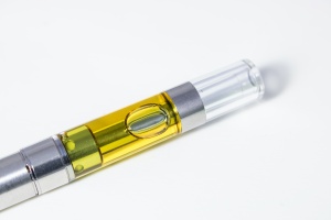Cannabis Cartridges that is brand new on a white background