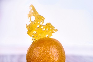 detail of cannabis oil and Cannabis Concentrates