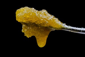 cannabis concentrate with high detail