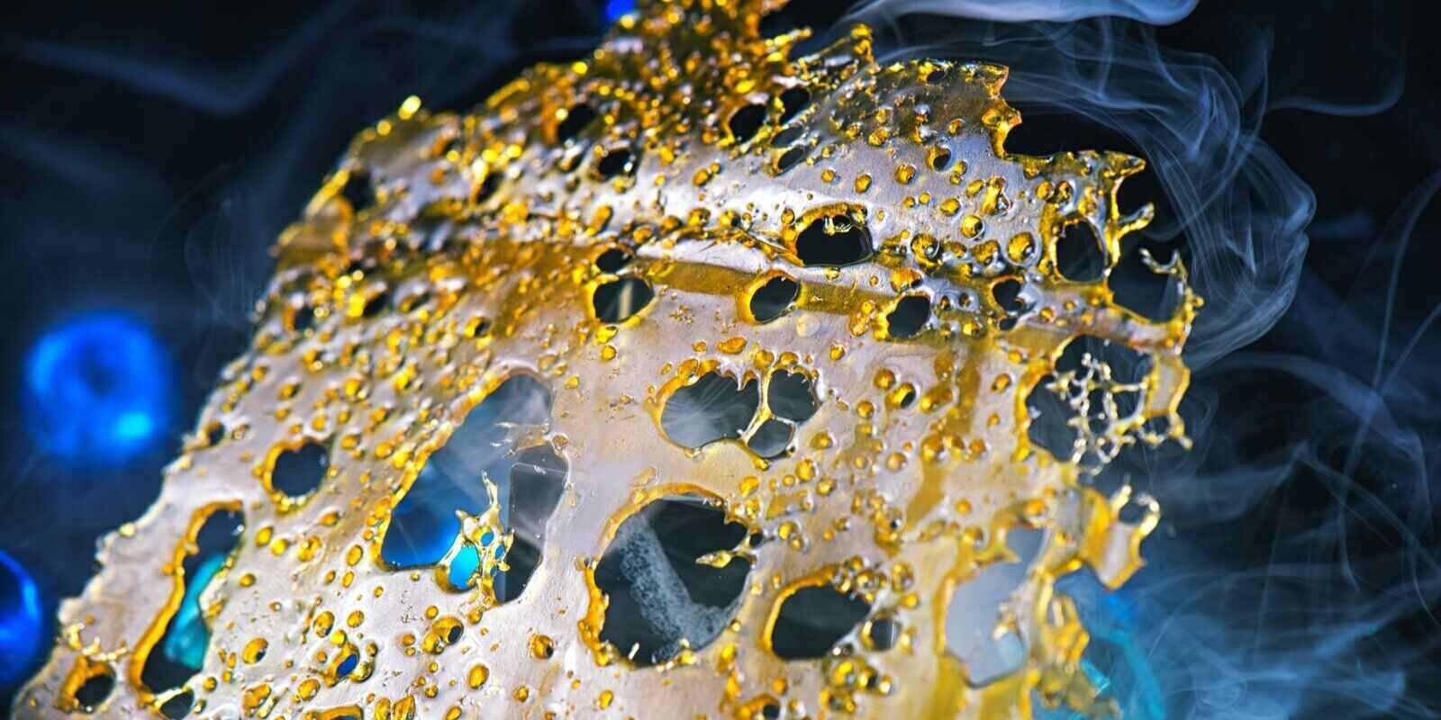 macro detail of cannabis oil concentrate
