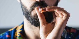 man smoking while wanting to avoid a weed hangover