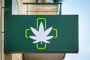 green cross is a common symbol used in the marijuana community