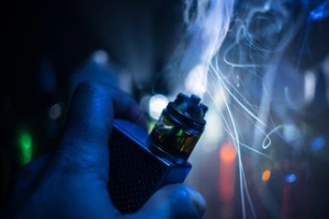 a person vaping