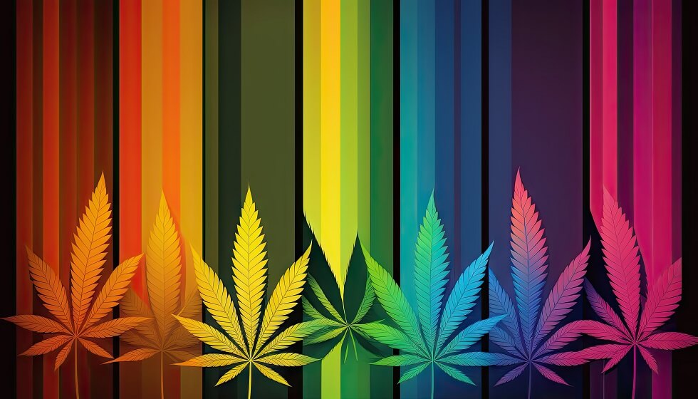 Boston design of 420 cannabis seasonal background