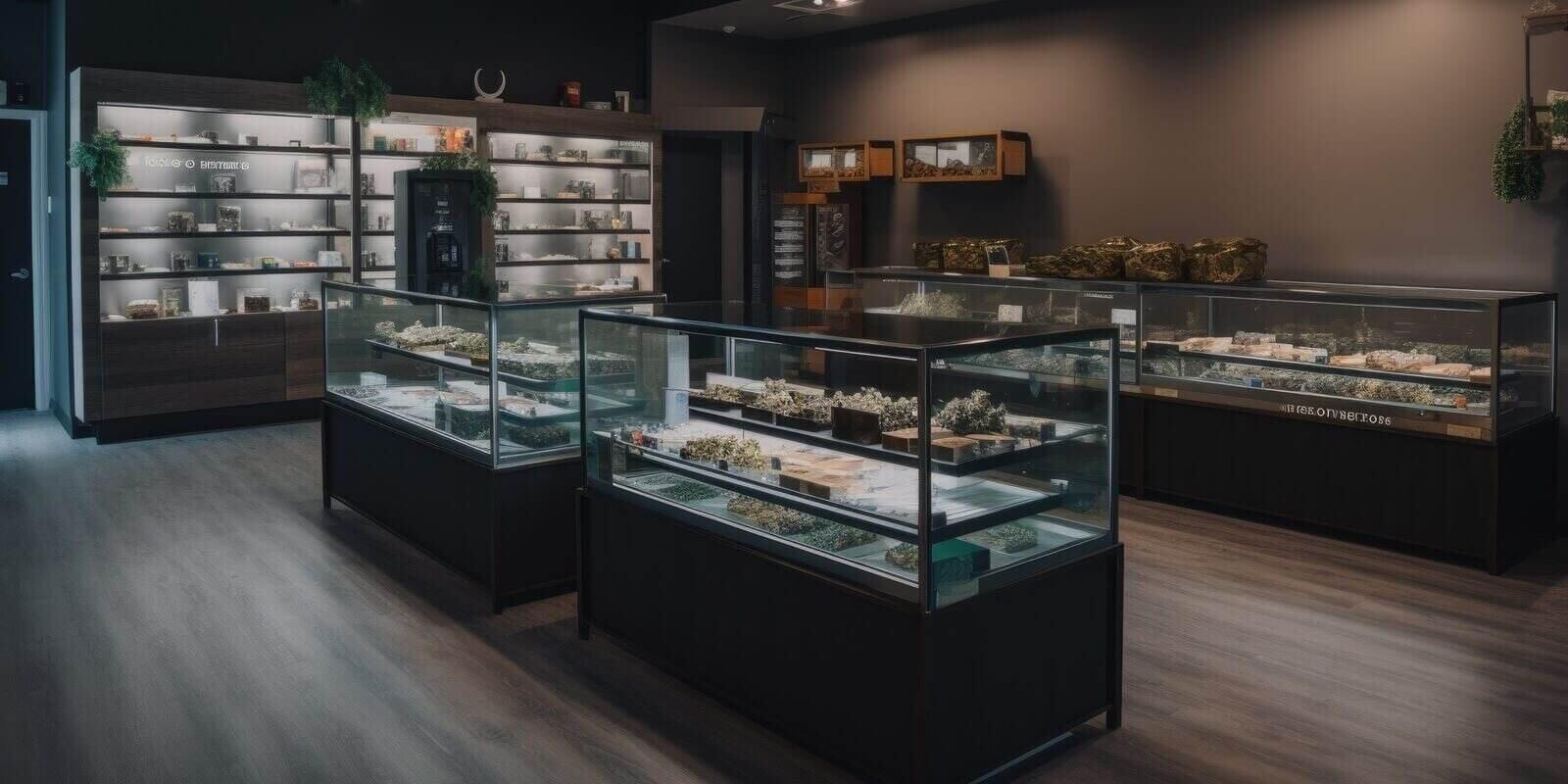 Boston marijuana dispensary, with variety of cannabis products and accessories