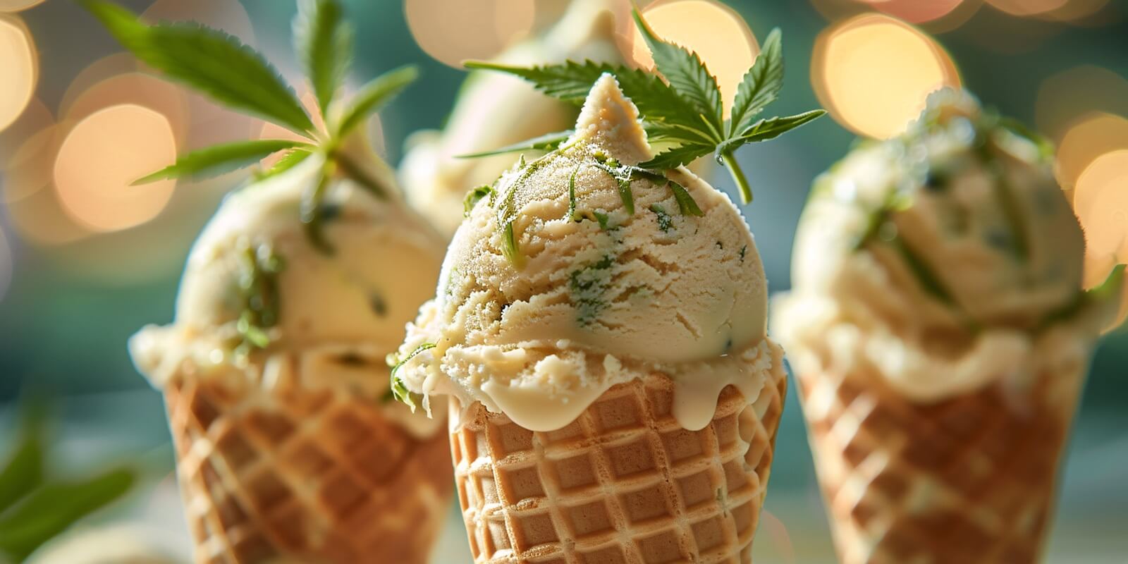 cannabis ice cream cones