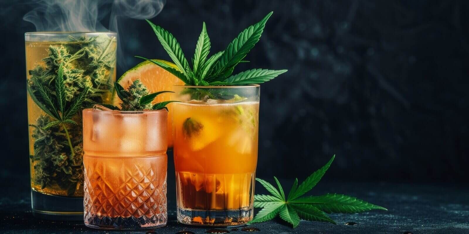 weed edible cocktail drinks made with cannabis ingredients