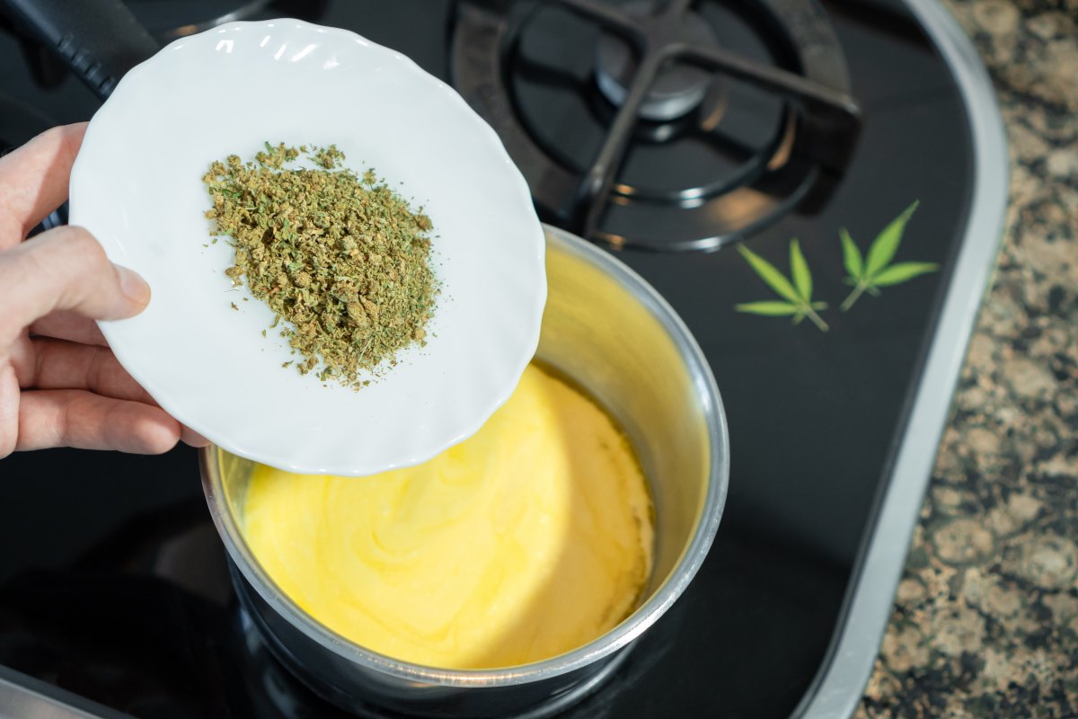 infusing butter with cannabis for weed edibles