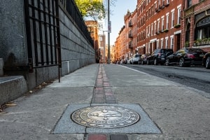 The Freedom Trail in Downtown Boston