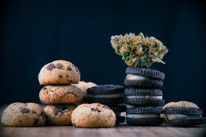 Weed Nug Over Infused Chocolate Cookies